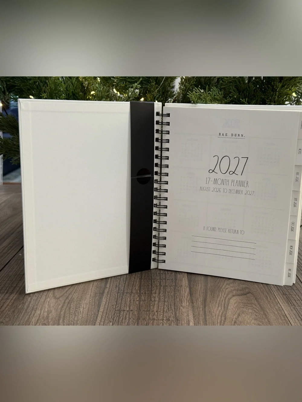 ✨Brand NEW w/Tags Rae Dunn TWENTY TWENTY-SEVEN. 17 Month Spiral Planner ✨